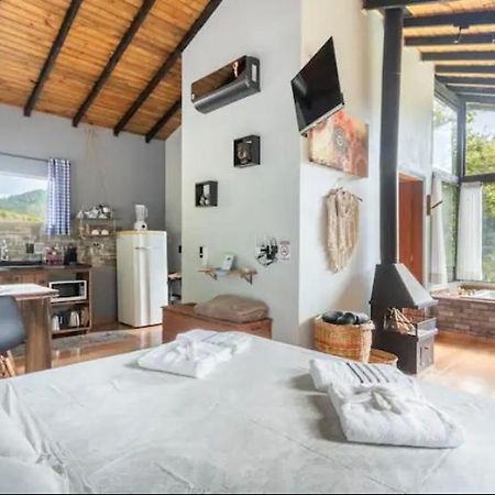 Cabana Sassafras Com Hidromassagem Alfredo Wagner Luaran gambar