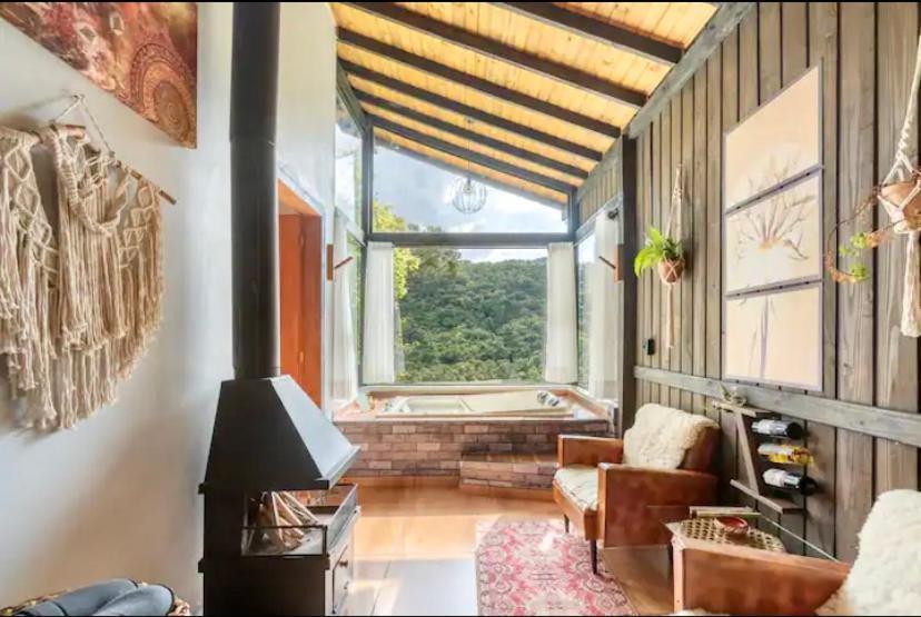 Cabana Sassafras Com Hidromassagem Alfredo Wagner Luaran gambar
