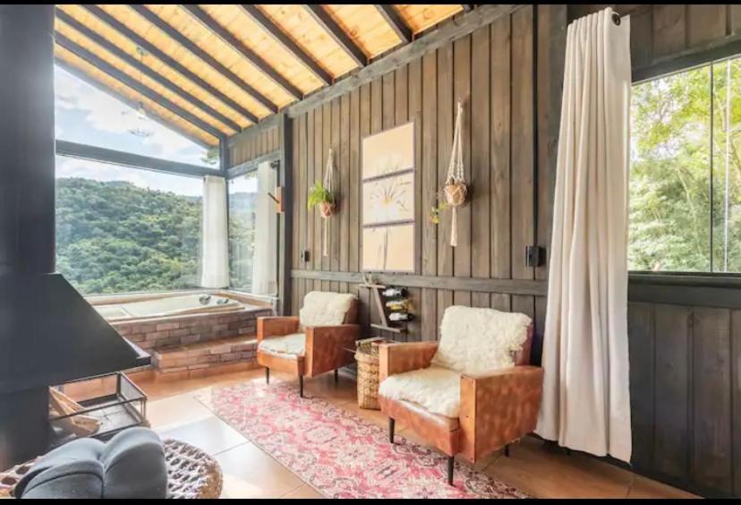 Cabana Sassafras Com Hidromassagem Alfredo Wagner Luaran gambar
