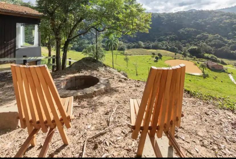 Cabana Sassafras Com Hidromassagem Alfredo Wagner Luaran gambar