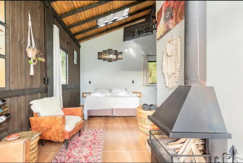 Cabana Sassafras Com Hidromassagem Alfredo Wagner Luaran gambar